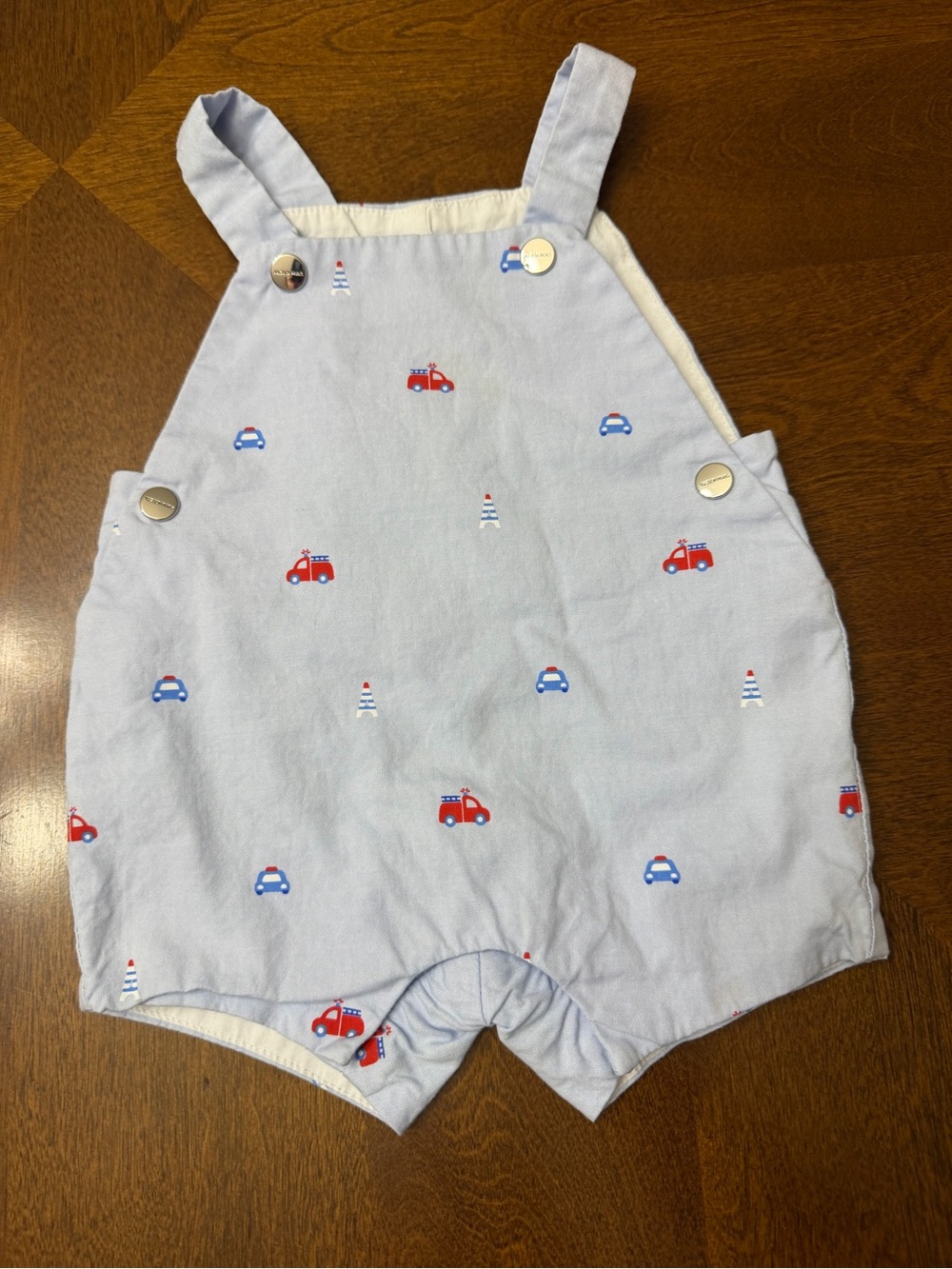 Jacadi Paris Baby Boy 3M Blue Romper Shortall